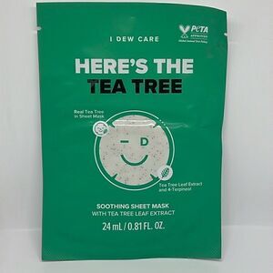 $5🌟 I Dew Care Here’s The Tea Tree Soothing Sheet Mask